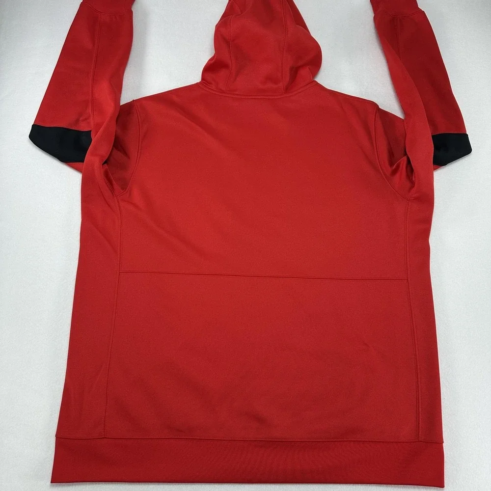 Ohio State Buckeyes Hoodie Mens 2XL Red Zip NCAA Football Nike Dri Fit On Field